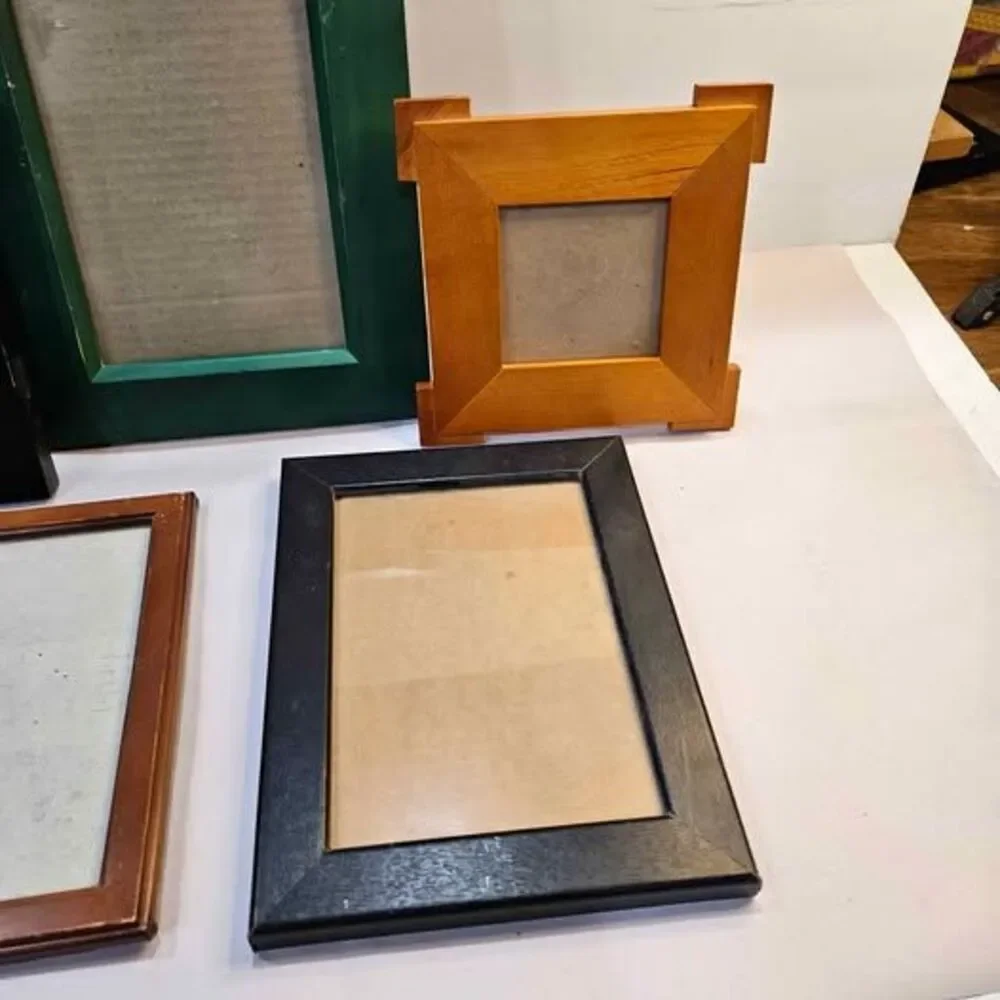Set of 5 Assorted Wooden Picture Frames